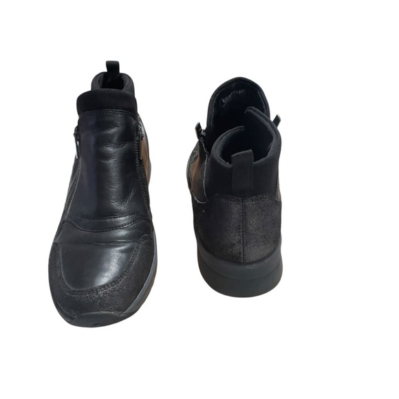 EASY SPIRIT ESINFORMER Black leather ankle boots zip women's size 10M - Picture 8 of 10